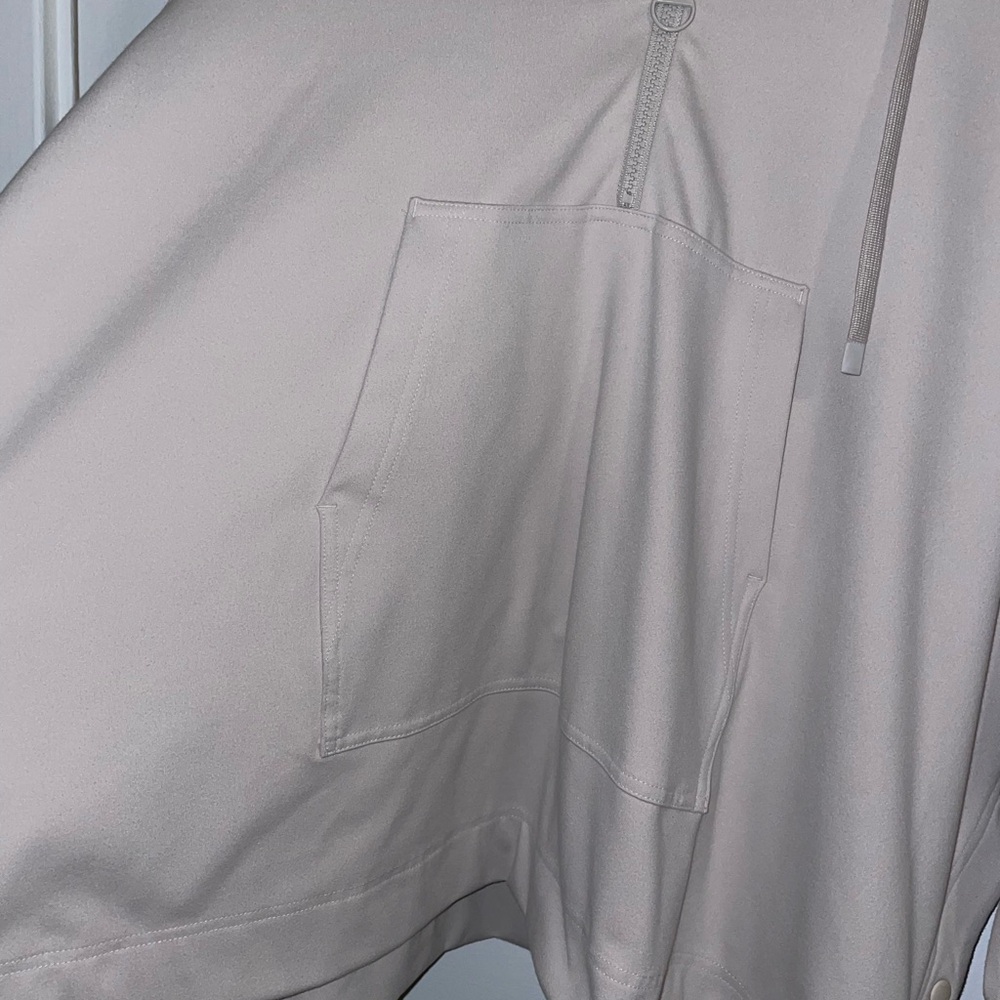 Athleta Beige Half Zip Pullover Jacket Oversized,… - image 6